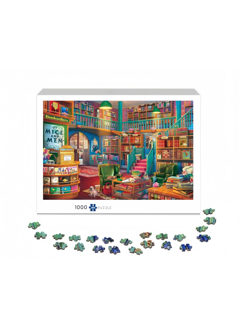 1000 قطعة ألغاز | ألغاز ذات طابع كتابي | ألغاز وألعاب تعليمية غير رسمية مناسبة للكبار والصغار - Image 2