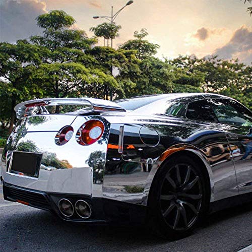 VINYL FROG Car Wrap Vinyl 12 Inches x 60 Inches Chrome Mirror Silver Self Adhesive Film DIY Decals Roll Air Release Technology - Image 4