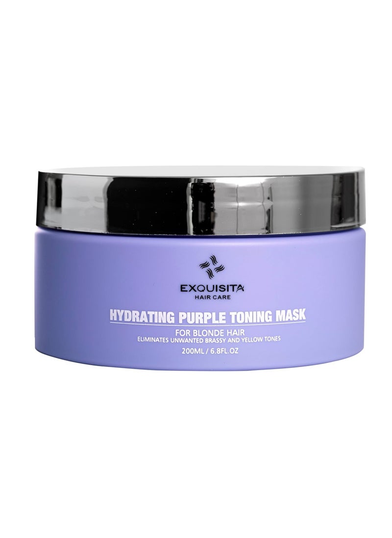 Hydrating Purple Toning Mask 200ml for Blonde Hair Eliminates unwanted Brassy and Yellow Tones - pzsku/ZBB970DAF07899B4A5393Z/45/_/1731312849/a6456a3f-0d46-43f9-9683-2fa3b22ab577