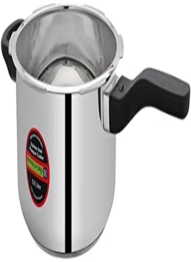 AKDC Royalford Rf10184 3.0Ltr Stainless Steel Pressure Cooker - Portable Cool Touch Handle With Steam Vent Ideal For Rice, Meat, And More, Multi  - Image 2