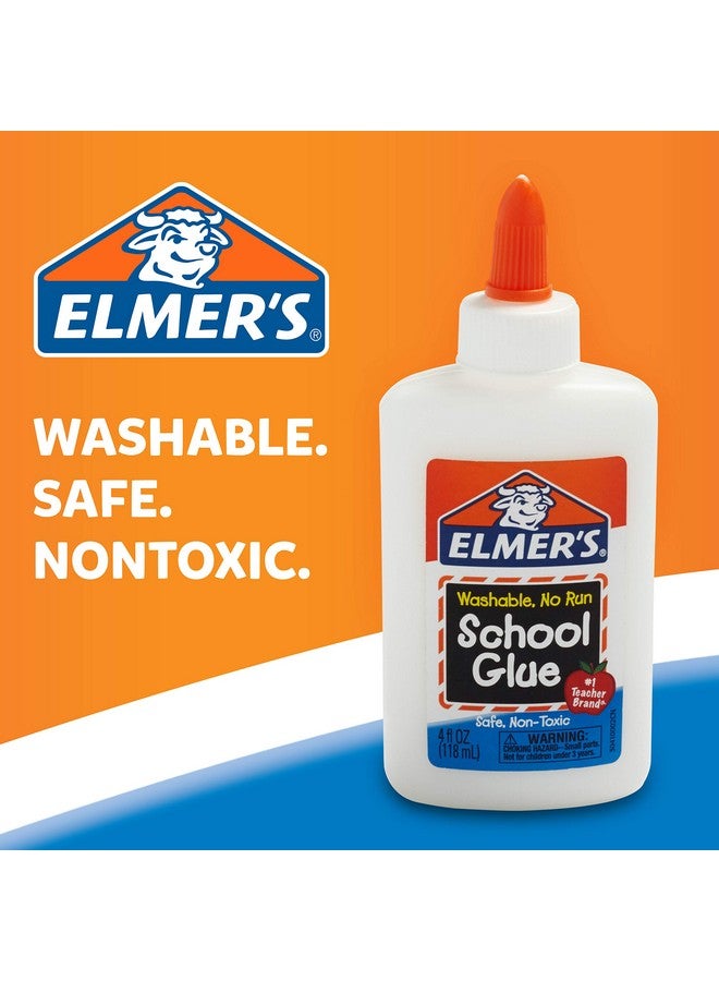 إلمرز غراء مدرسة سائل من Elmers، غراء الوحل وغراء الحرف اليدوية | قابل للغسل، 4 أونصات لكل منهما، رائع لصنع الوحل، 12 قطعة - Image 5