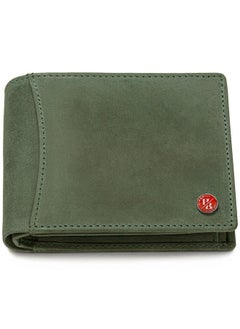 HORNBULL HORNBULL Themes Green RFID Blocking Leather Wallet for Men | Wallets Men Leather | Mens Wallet  - Image 1