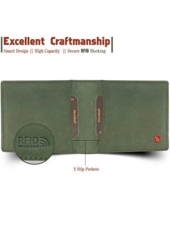 HORNBULL HORNBULL Themes Green RFID Blocking Leather Wallet for Men | Wallets Men Leather | Mens Wallet  - Image 5