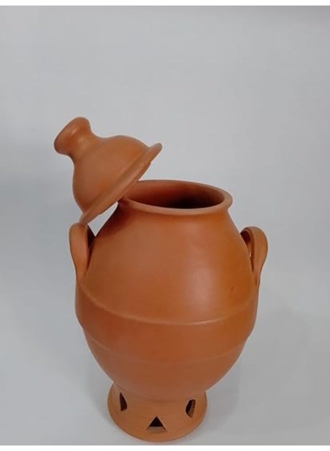 قِدرَة فخاريه بغطاء ومقابض - Image 1