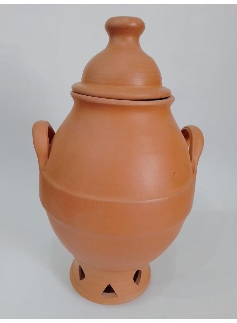 قِدرَة فخاريه بغطاء ومقابض - Image 2