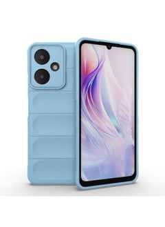 HuHa Case Cover For Xiaomi Redmi 13C 5G Magic Shield TPU + Flannel Phone Case Light Blue 
