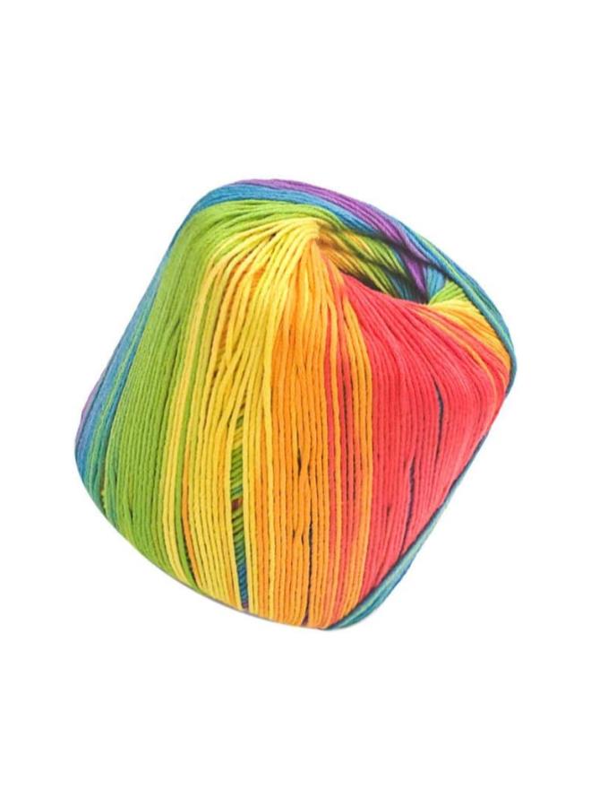 klarako 1 Roll 133M Cotton Rope Rainbow Rope Baker Butchers Twine Crochet Yarn for DIY Plant Hanger Wall Hanging Craft - Image 1