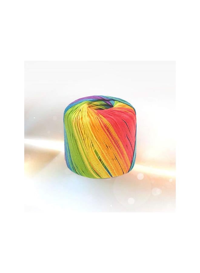 klarako 1 Roll 133M Cotton Rope Rainbow Rope Baker Butchers Twine Crochet Yarn for DIY Plant Hanger Wall Hanging Craft - Image 2