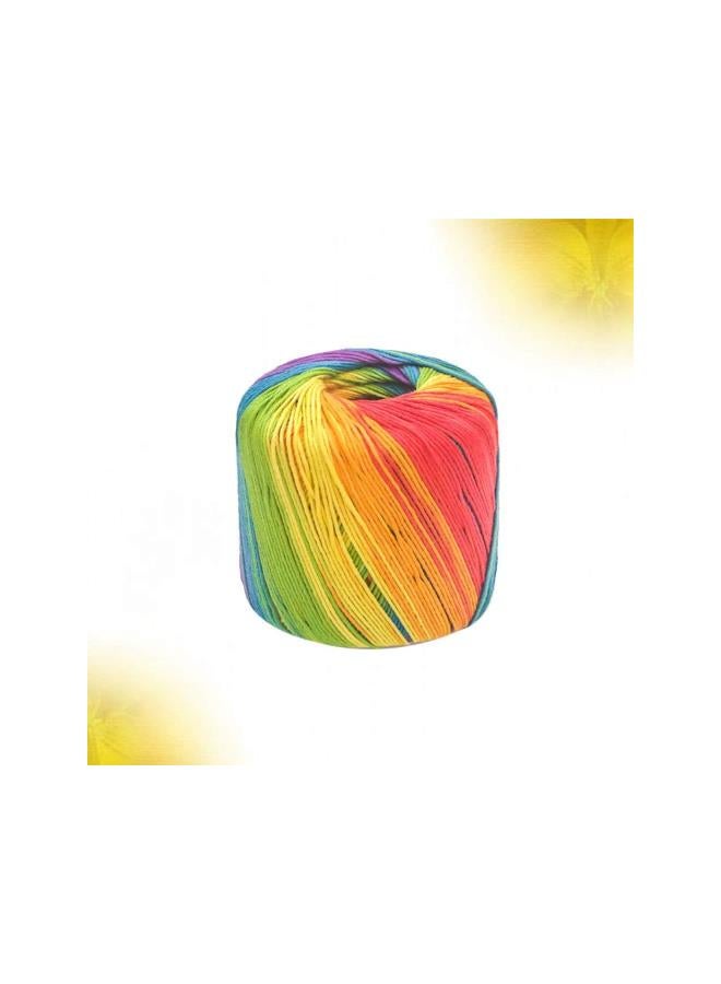 klarako 1 Roll 133M Cotton Rope Rainbow Rope Baker Butchers Twine Crochet Yarn for DIY Plant Hanger Wall Hanging Craft - Image 5