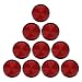 Yinaolan 10 Pack Red Self Adhesive Round Reflectors E9 Approval Road Safety Stickon Rear Reflectors for Trailer Caravan Truck Lorry or Agricultural Machines - Image 2