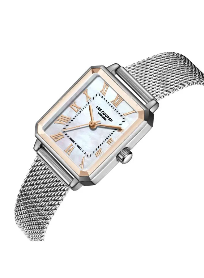 لي كوبر Women's Leather Analog Watch LC08376.521 - 24×32.5 mm