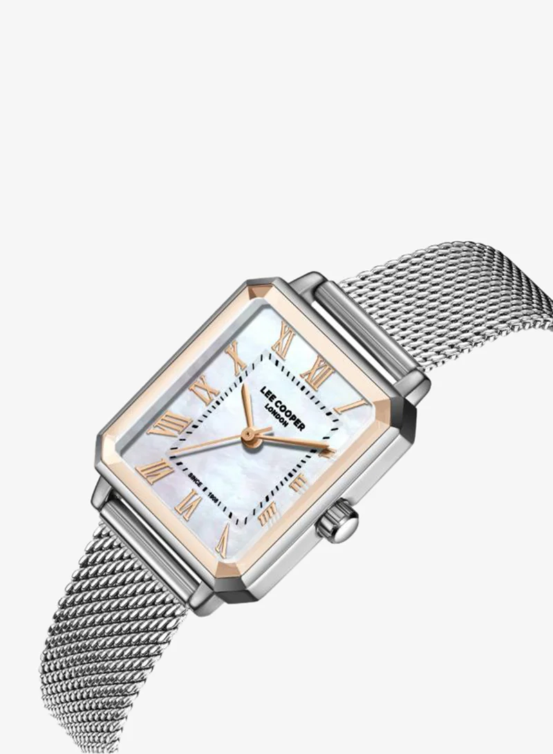 لي كوبر Women's Leather Analog Watch LC08376.521 - 24×32.5 mm