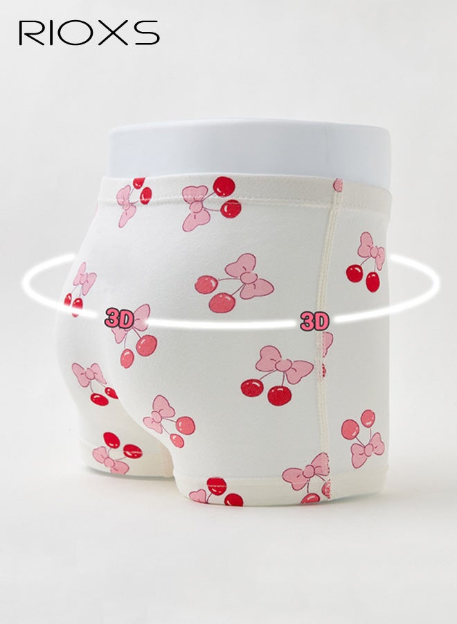 ريوكس بوكسرات بناتي صغيرات، ملابس داخلية ناعمة وجيدة التهوية بطبعة أميرة كرتونية، قماش ماص للرطوبة، عبوة من 4 قطع - Image 4