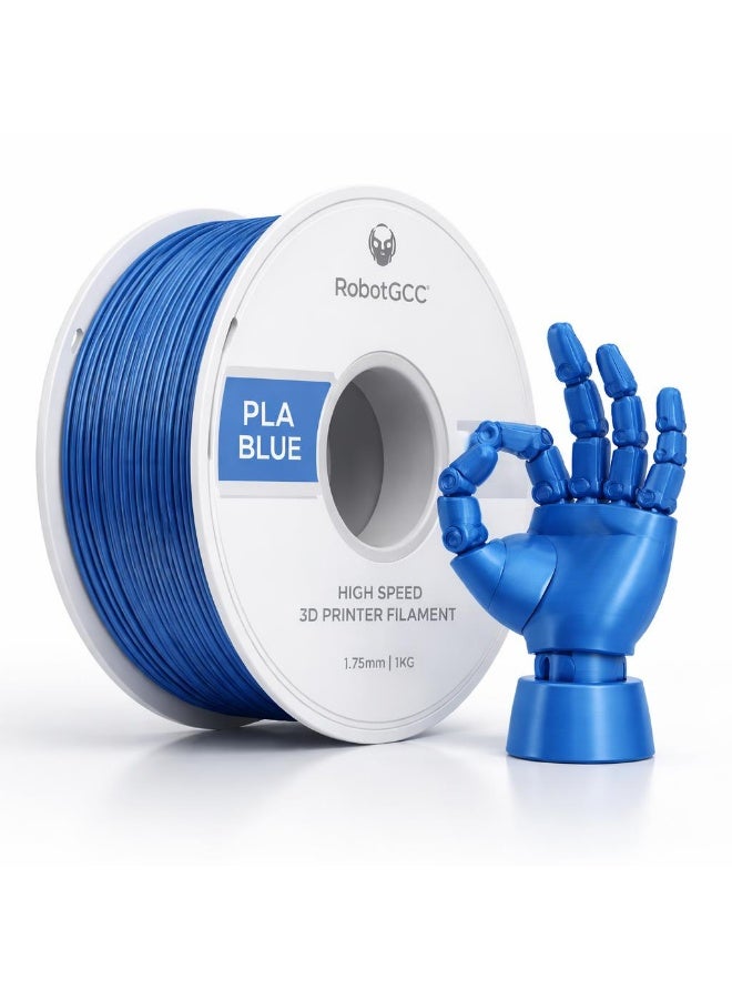 Pla Eco Blue 1 75Mm Pla Filament 1Kg For Fdm 3D Printer Easy Printing Pla Material With Stable Extrusion Consistent Diameter Strong Layer Adhesion Low Warping Smooth Surface Finish Ideal For Prototyping Functional Parts Education Home Printing Maker