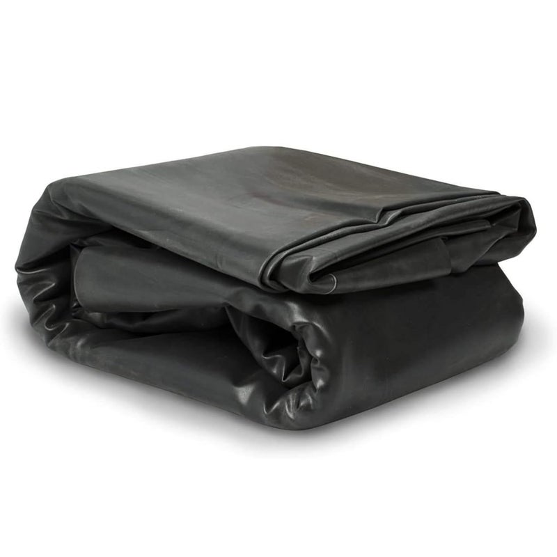 SINGHAL 200 Micron HDPE Pond Liner Sheet Geomembrane Sheet 8ft x 8ft, Heavy Duty Small Garden Backyard Waterfall Lilly Ponds Lining Fabric (Black) - Image 1
