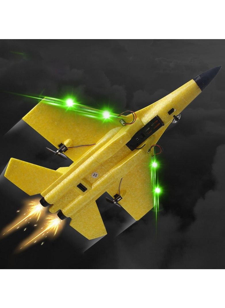 AROAQ RC Foam Aircraft Remote Control Airplane Foam Toys for Children SU35 Sticker Rev Yellow  - Image 3