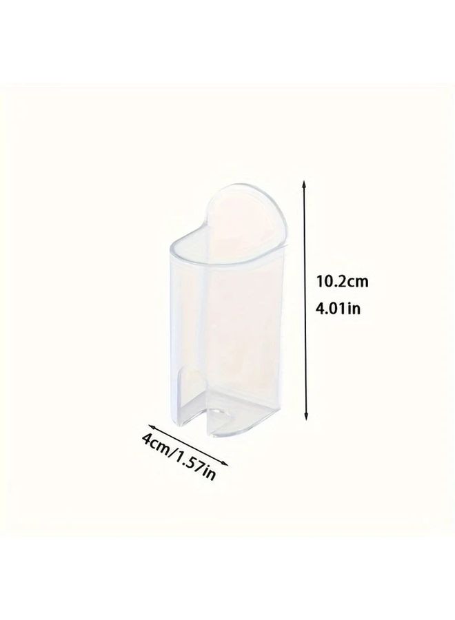Transparent Self Adhesive Electric Toothbrush Holder Wall Mounted Space Saving Bathroom Organizer - Image 3
