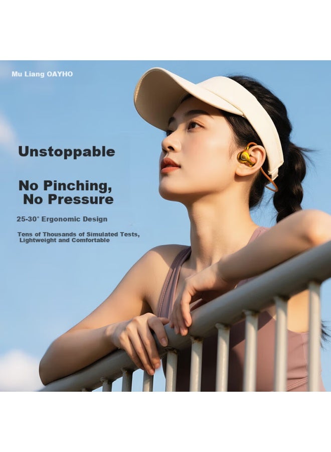 Ohayo F5 Open Wireless Earbuds Non-in-ear Bluetooth Earphones Ear-hook Marathon Running Cycling Sports Headphones Long Battery Life Waterproof Sweatproof Hands-free New Model - Image 2