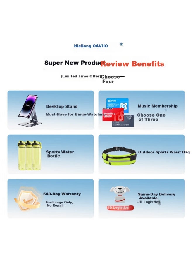 Ohayo F5 Open Wireless Earbuds Non-in-ear Bluetooth Earphones Ear-hook Marathon Running Cycling Sports Headphones Long Battery Life Waterproof Sweatproof Hands-free New Model - Image 5