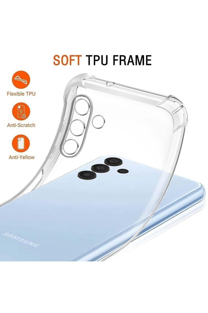 Techie Combo Pack 2 in 1 Case and Screen Protector for Samsung Galaxy A56 5G  - Transparent TPU Bumper Case with HD Tempered Glass Screen Protector - Image 2