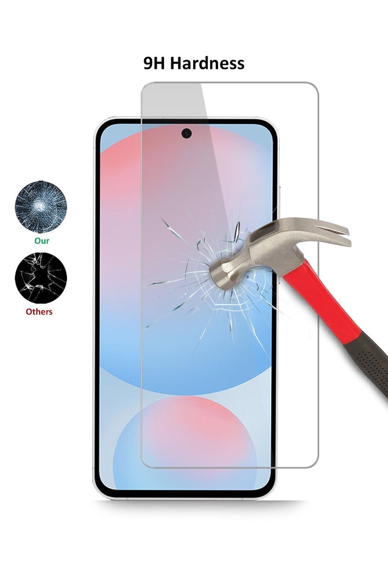 Techie Combo Pack 2 in 1 Case and Screen Protector for Samsung Galaxy A56 5G  - Transparent TPU Bumper Case with HD Tempered Glass Screen Protector - Image 5