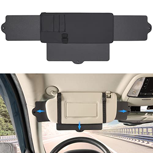 JoyTutus Car Sun Visor Sunshade Extender, Adjustable Sun Visor Protects from Anti-Glare, UV Rays Blocker Window Windshield Sunshade Extender for Car SUV - Image 1