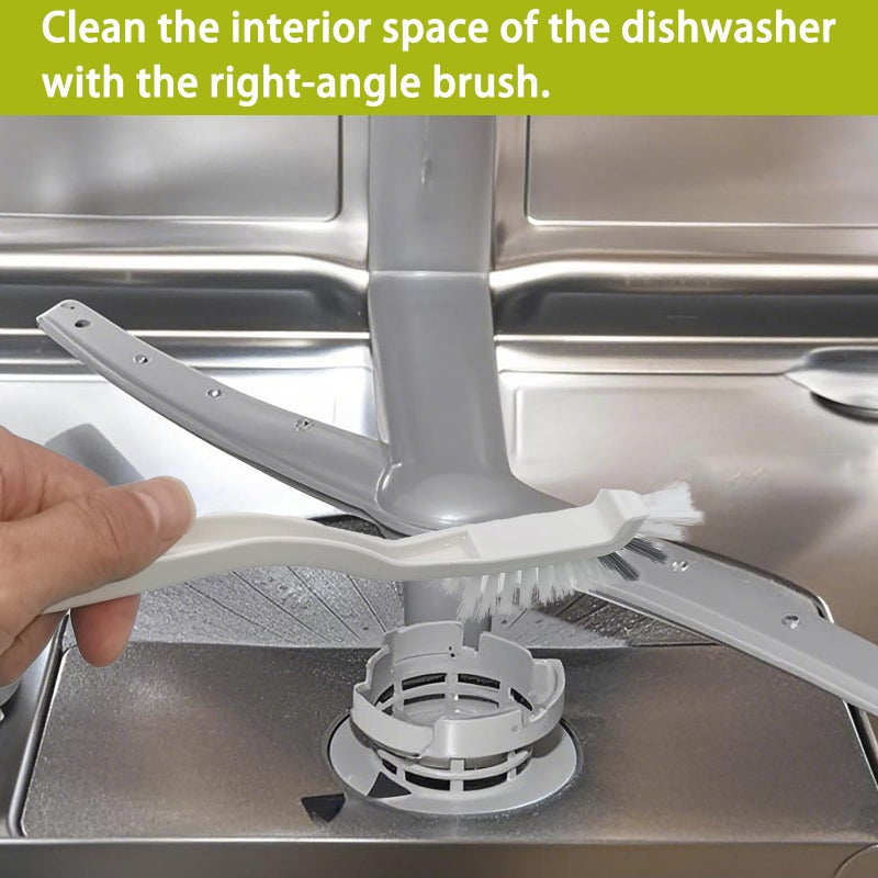 Dishwasher Cleaner Brush Kit - 6PCS Deep Cleaning Tools with Pick, Scraper, Straw Brush, Gap & Angle Brush, Flexible Tubes Brush for Spotless Dishwasher - Image 5