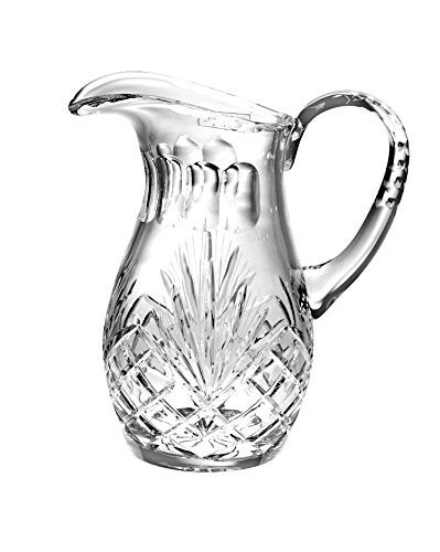 Barski Hand Cut Mouth Blown Crystal Pitcher 52oz 1025 height Made in Europe