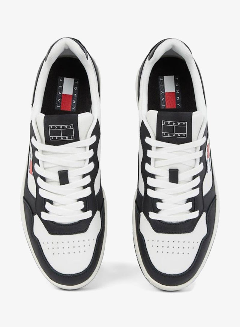 تومي جينز أحذية رياضية جلدية أساسية منخفضة - Image 5