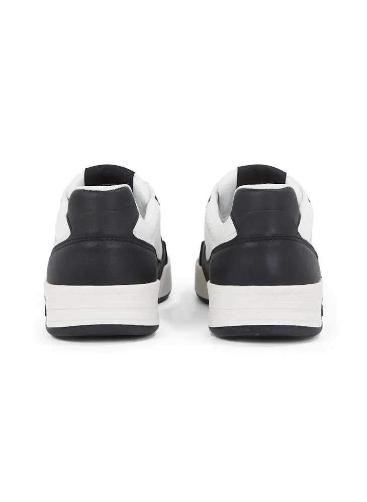 TOMMY JEANS ESSENTIAL LEATHER LOW TRAINERS