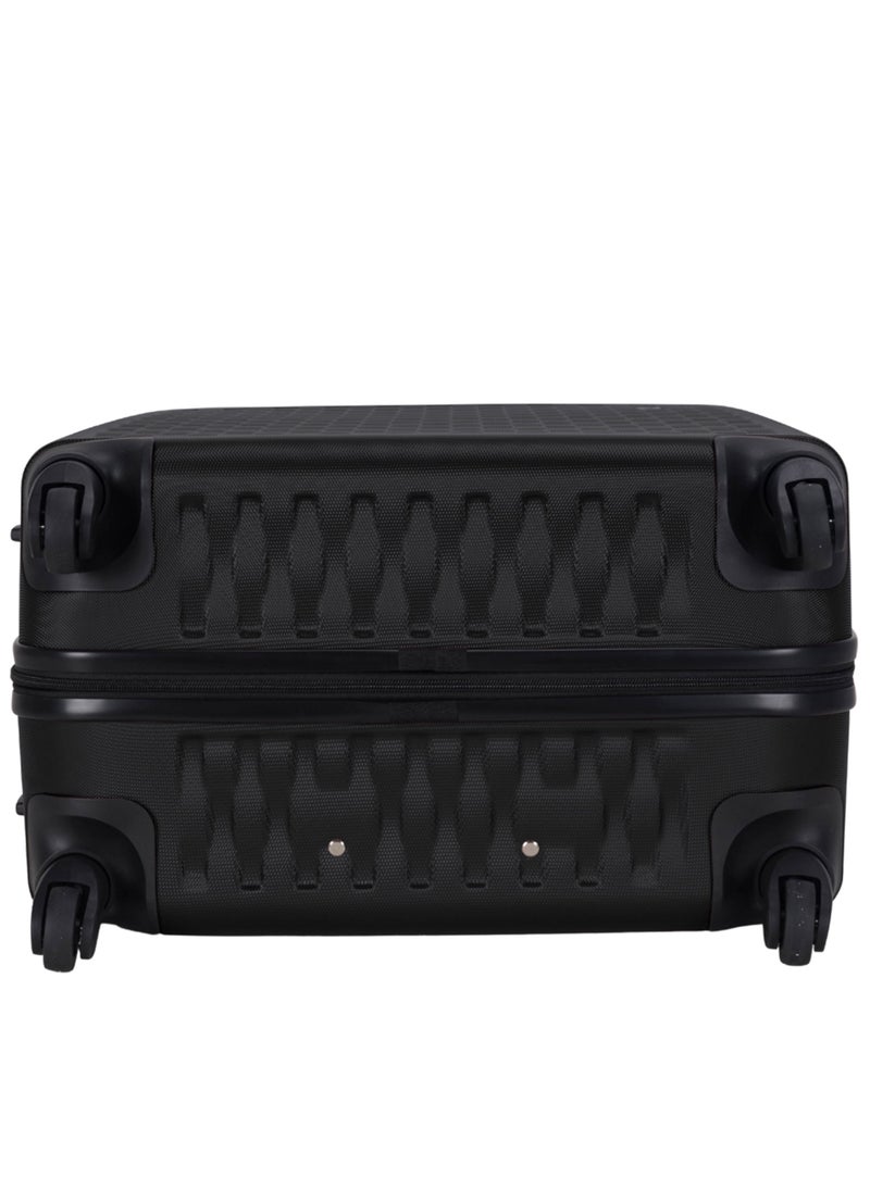 VIPTOUR - 3-Piece ABS Hardside Trolley Luggage Set Spinner Wheels with Number Lock 20/24/28 Inches Black - Image 1