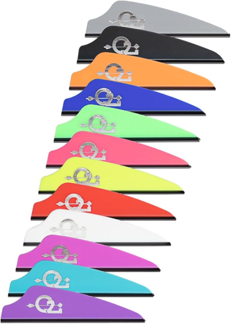 Q2i Store Fusion X-II Target Archery Vanes - Ultra-Lightweight with Tri-Fusion Adhesion Technology, Premium Arrow Fletching, and Low Profile Design for Archers - Image 2