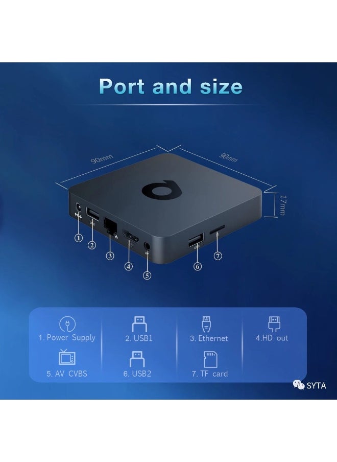 QUICK Quick Smart TV Box 2025| Android 10 With 4k Ultra HD| Ram 4GB & Rom 128GB  - Image 3