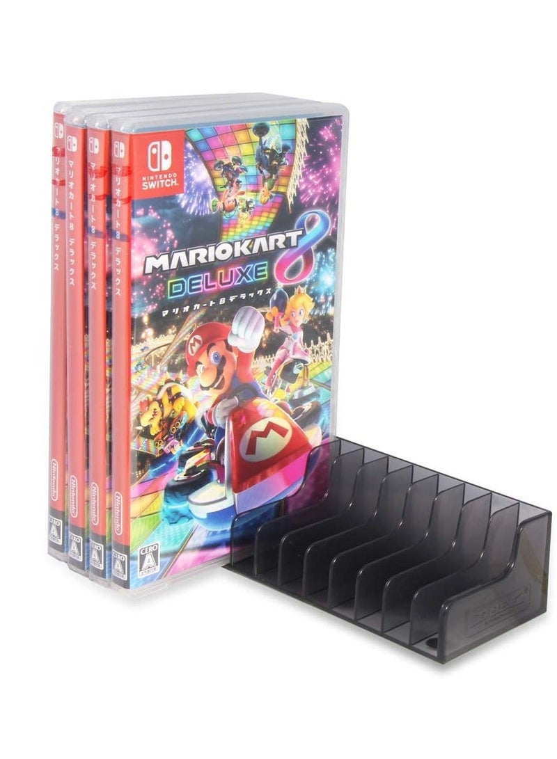 Game Card Storage Rack，Switch Card Holder Game Card Box for PS4 PS5 Game CD Case， Storage Stand Holder Bracket for  Video Game Holder Video Game Tower (NS 12 CDS, Black)  - Image 3