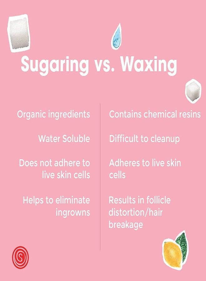 شوغارنغ ان واي سي معجون إزالة الشعر بالشمع والسكر - معجون لإزالة الشعر للاستخدام المنزلي للمبتدئين، منطقة البكيني البرازيلية، الساقين، الذراعين (مجموعة تحتوي على بودرة تجفيف السكر، محلول مضاد لنمو الشعر تحت الجلد من Sugaring NYC). - Image 5