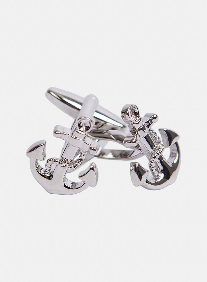 DALYDRESS Men Regular Fit Cufflink Grey - Image 3