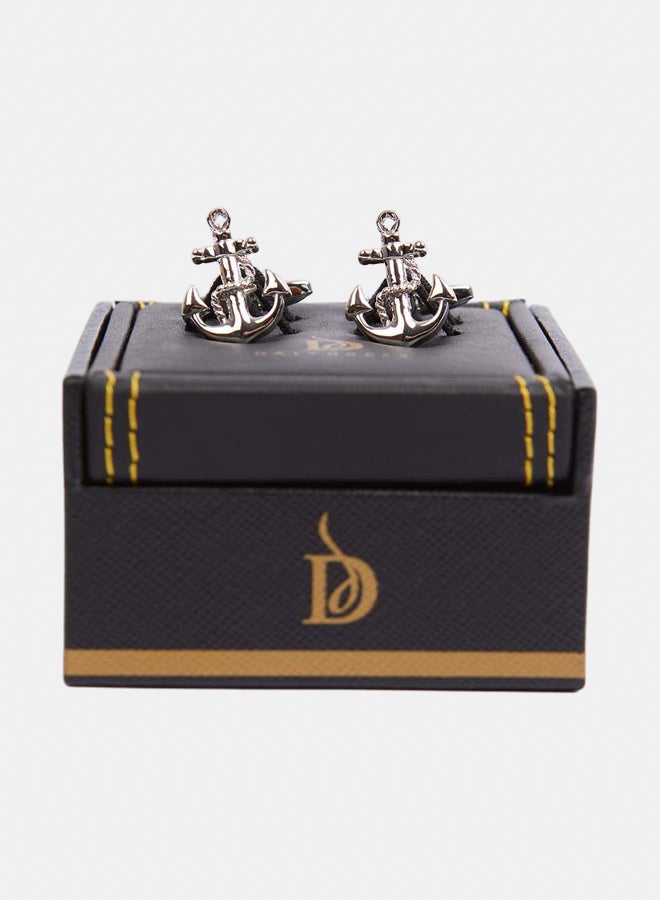 DALYDRESS Men Regular Fit Cufflink Grey - Image 1