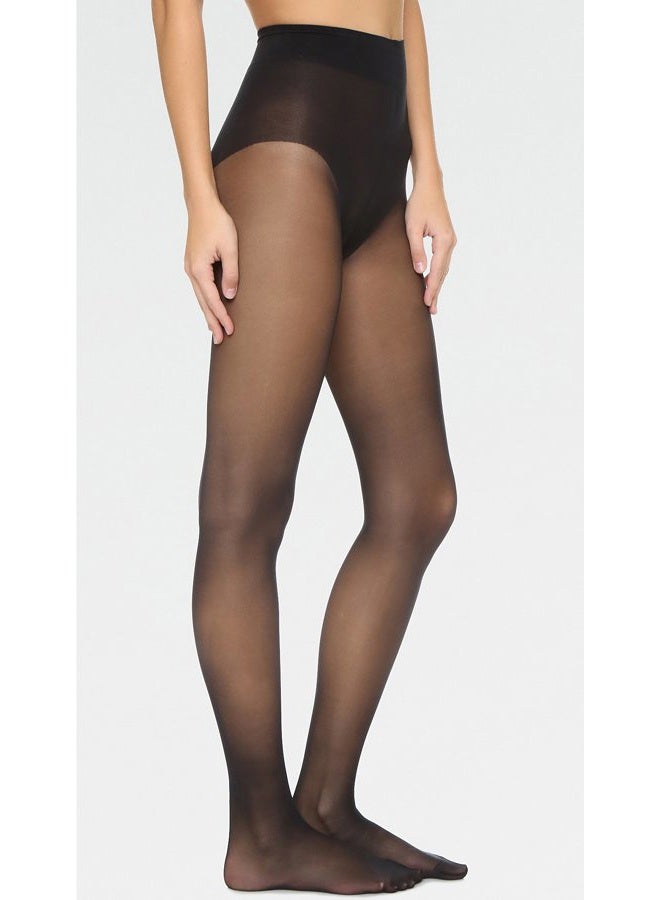 Wolford Pure 10 Tights, Black, M - Image 2