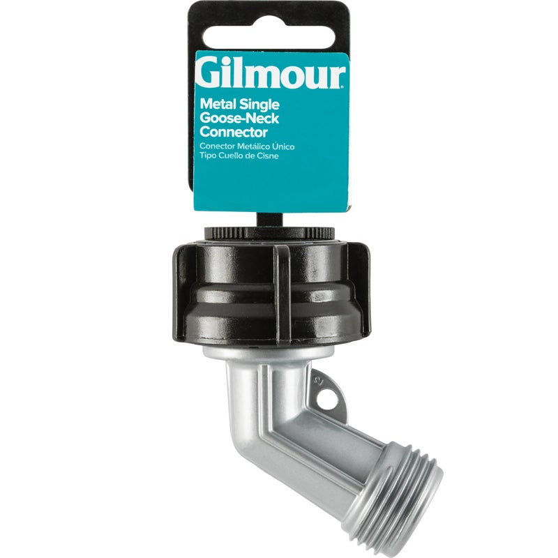 Gilmour Heavy Duty Garden Hose Elbow Connector, 45 Degree Metal Water Hose Connector with Swivel Connect - Image 4