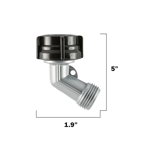 Gilmour Heavy Duty Garden Hose Elbow Connector, 45 Degree Metal Water Hose Connector with Swivel Connect - Image 3