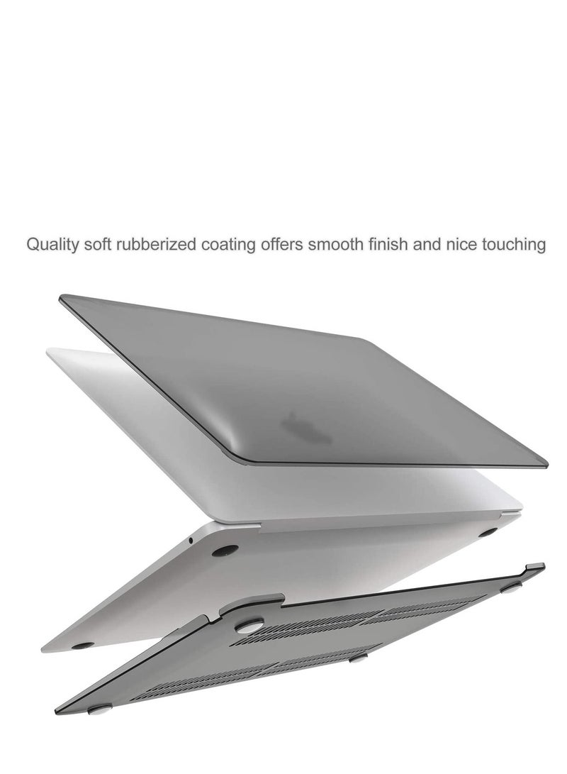 NTECH Case For MacBook Air 13 Inch 2020/2019/2018 Release A2337/M1/A2179/A1932, Hard Case Shell Cover For MacBook Air 13-inch Model A2237/A2179/A1932 With Keyboard Skin Cover - Black - Image 3