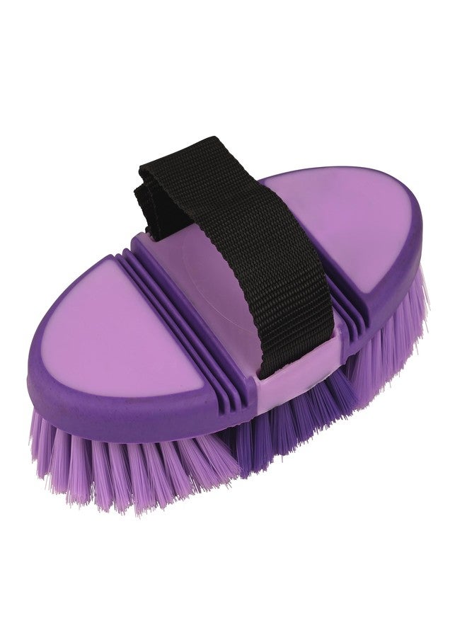Roma Soft Grip Flex Body Brush, Purple - Image 2