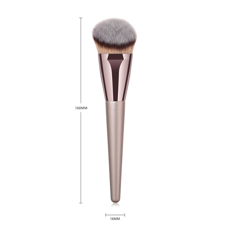 VVS 1pcs Professional Makeup Brush Set, Premium Synthetic Foundation Brush Blending Powder Tapered Kabuki Liquid Foundation Makeup Brushes Cosmetics Applicator (Gold 1) - Image 2