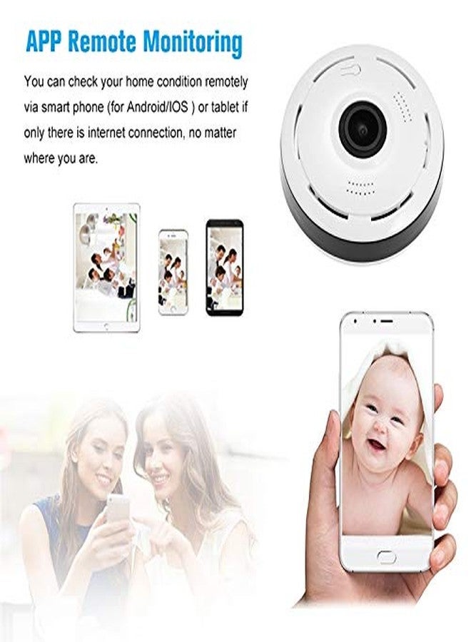 DEVIANT 360 Degree Panoramic Fisheye Security CCTV Camera with Motion Detection |Two-Way Audio | WiFi | Night Vision | V380 App Mobile Connectivity IP Smart CC Camera for Home, Shop & Office - Image 5