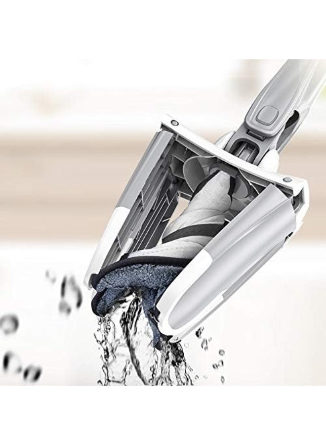 NIUPAN Microfiber floor mop disposable wash flat manual squeeze mop rotating household cleaning tool  - Image 3
