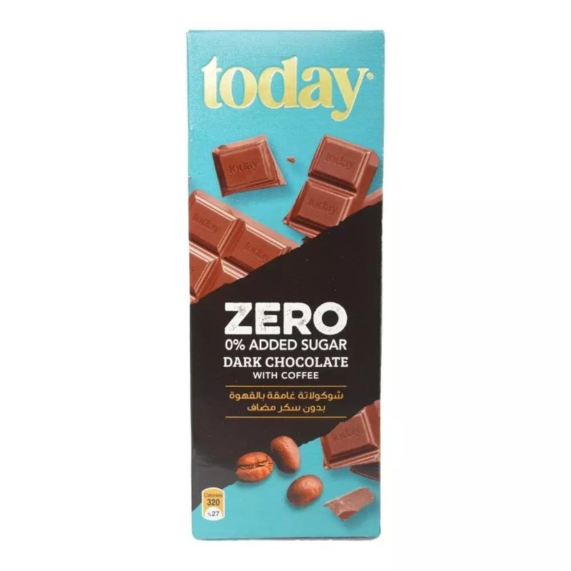 Today Zero Added Sugar Dark Chocolate with Coffee- 65gms