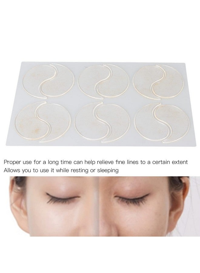 Betued Silicone Eye Patches Wrinkle Patches Silicone Eye Wrinkle Pads Silicone Patches For Wrinkles Prevent Wrinkle Reusable Overnight Lower Eye Pads Reduce Skin Wrinkles 6 Pairs - Image 2