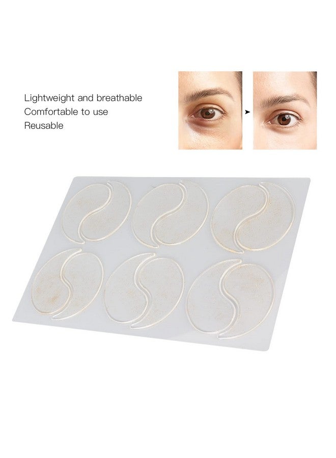 Betued Silicone Eye Patches Wrinkle Patches Silicone Eye Wrinkle Pads Silicone Patches For Wrinkles Prevent Wrinkle Reusable Overnight Lower Eye Pads Reduce Skin Wrinkles 6 Pairs - Image 3