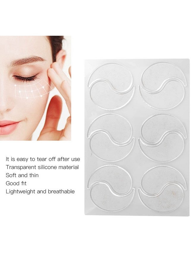 Betued Silicone Eye Patches Wrinkle Patches Silicone Eye Wrinkle Pads Silicone Patches For Wrinkles Prevent Wrinkle Reusable Overnight Lower Eye Pads Reduce Skin Wrinkles 6 Pairs - Image 4