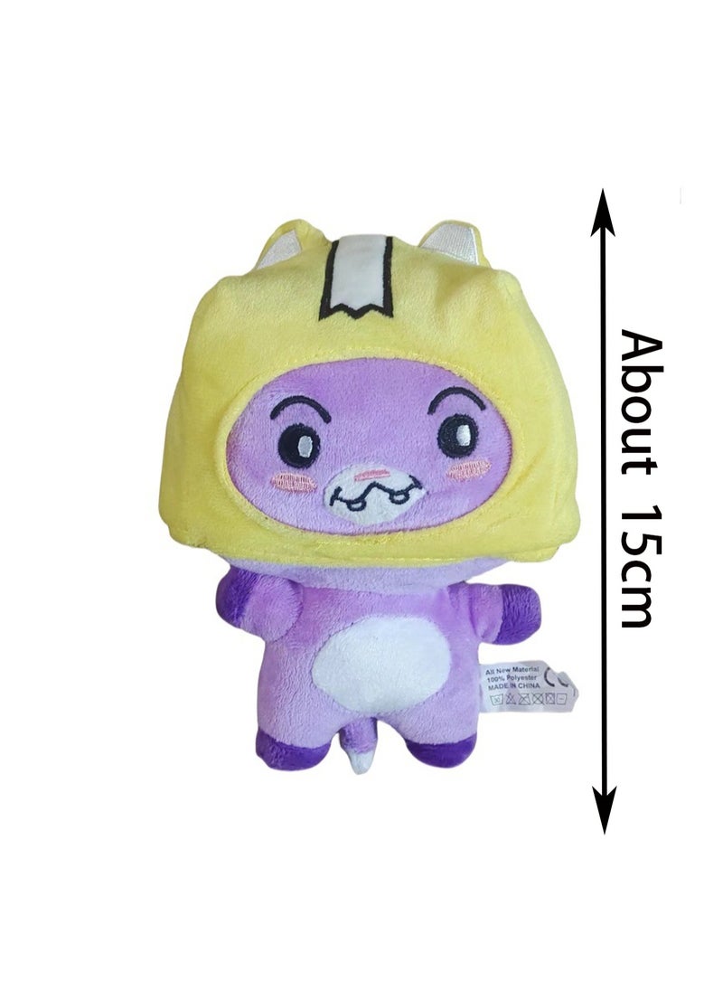 Generic - 15cm Fox Plush Toy Lankybox Paper Box Doll Soft Plush Doll Boy Girl Birthday Gift - Image 1